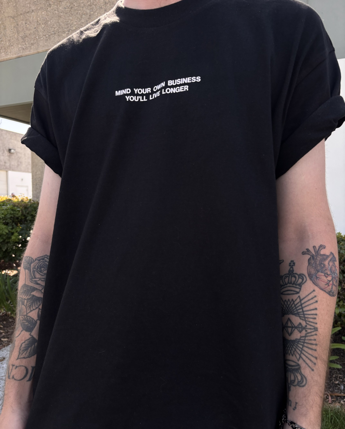 MIND YOUR OWN BUSINESS T-SHIRT