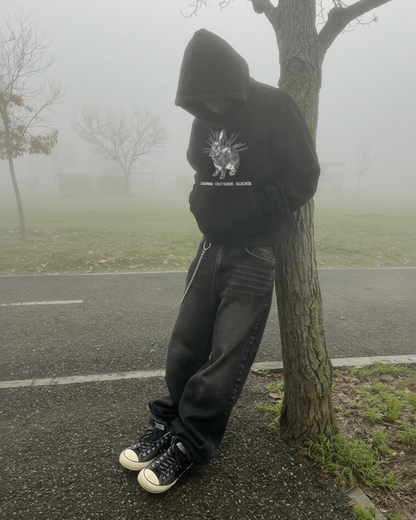 GOING OUTSIDE SUCKS HOODIE